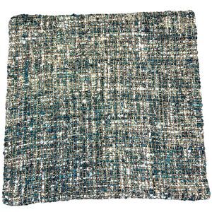Villa by Classic Home Porter Textured Square Throw Pillow Cover Blue Slate NWOT
